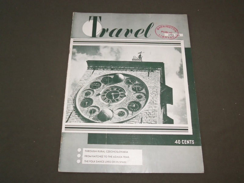 1948 APRIL TRAVEL MAGAZINE - THE ASTRONOMICAL CLOCK AT LIERRE, BELGIUM- SP 9423