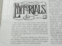 1909-1910 THE DIAL BRATTLEBORO HIGH SCHOOL MAGAZINE LOT OF 6 - INFO. - O 2342