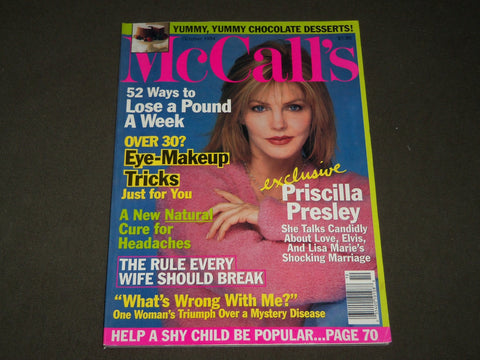 1994 OCTOBER MCCALL'S MAGAZINE - PRISCILLA PRESLEY COVER - B 2965