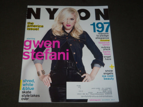 2012 NOVEMBER NYLON MAGAZINE - GWEN STEFANI COVER - FASHION - B 4184