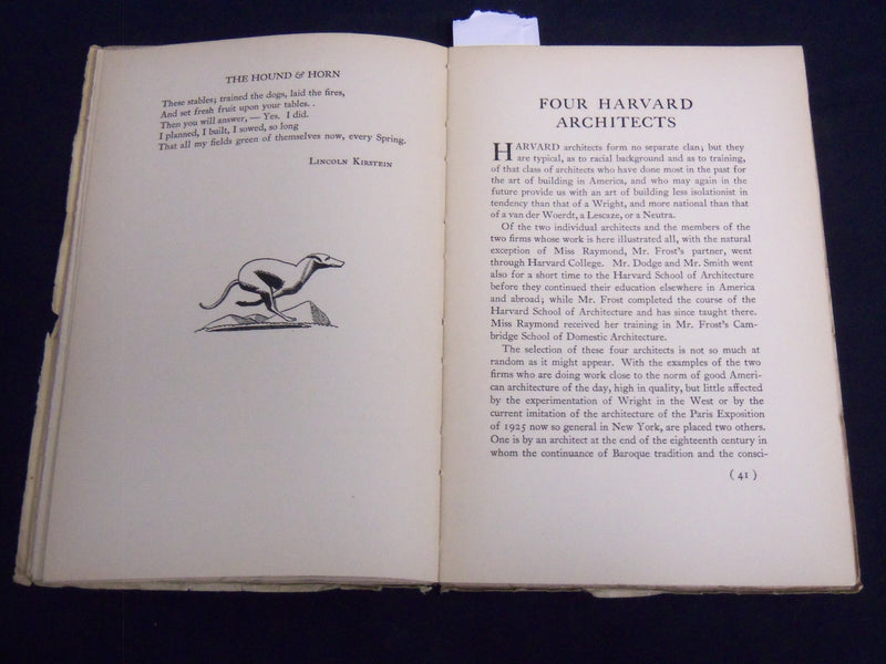 1928 SEPTEMBER THE HOUSE & HORN A HARVARD MISCELLANY MAGAZINE - J 8788