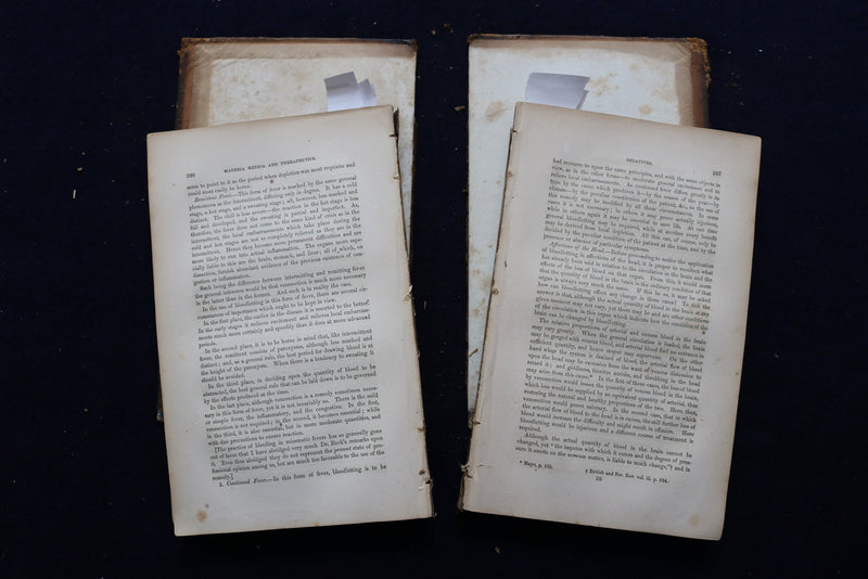 1856 LECTURES OF MATERIA MEDICA AND THERAPEUTICS HARDCOVER BOOK BY - KD 9436