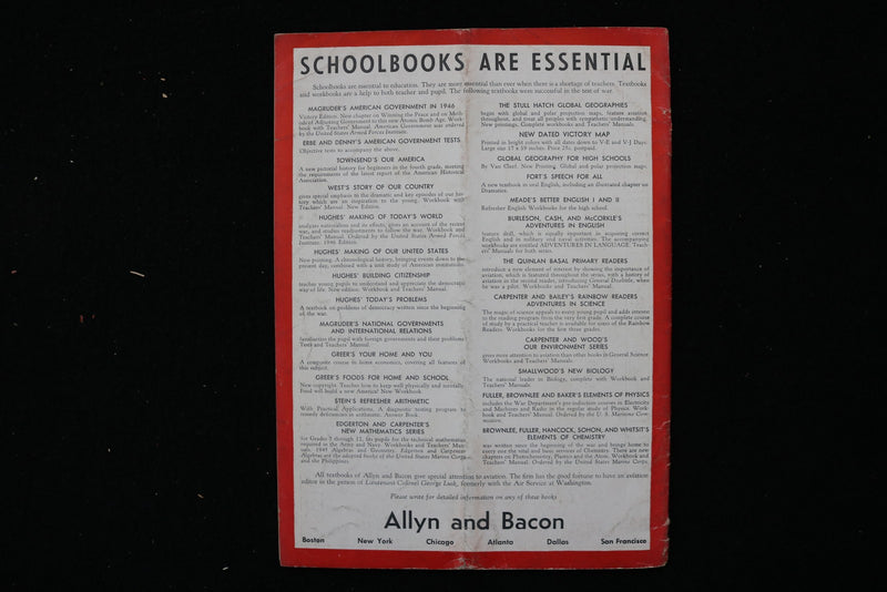 1944-1946 PROGRESSIVE EDUCATION MAGAZINE - LOT OF 11 - O 3800