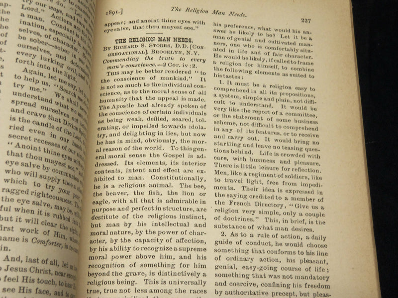 1891 THE HOMILETIC REVIEW MAGAZINE LOT OF 3 - VOLUME 21 - WR 106F