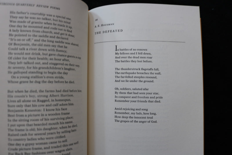 1969 POEMS FROM THE VIRGINIA QUARTERLY REVIEW 1925-1967 - HARDCOVER - KD 9794