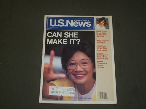 1986 MARCH 10 U.S. NEWS & WORLD REPORT MAGAZINE - CORAZON AQUINO - B 2060