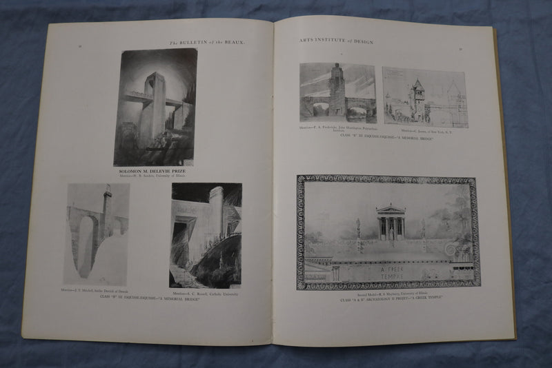 1928 FEB THE BULLETIN OF THE BEAUX-ARTS INSTITUTE OF DESIGN MAGAZINE - ST 5507V