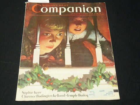 1940 JANUARY WOMAN'S HOME COMPANION MAGAZINE - BEAUTIFUL FRONT COVER - F 567G
