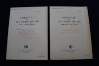 1955-1958 CHRONICLE OF THE WORLD HEALTH ORGANIZATION - LOT OF 15 - O 3360
