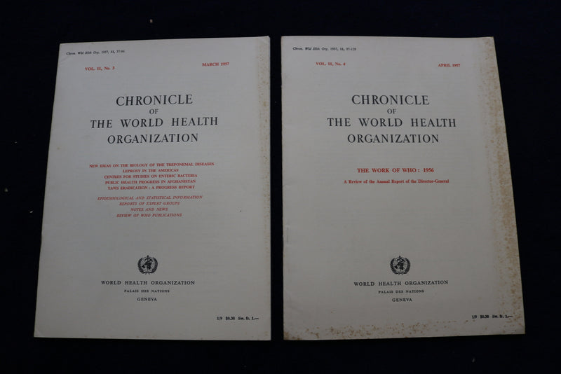 1955-1958 CHRONICLE OF THE WORLD HEALTH ORGANIZATION - LOT OF 15 - O 3360