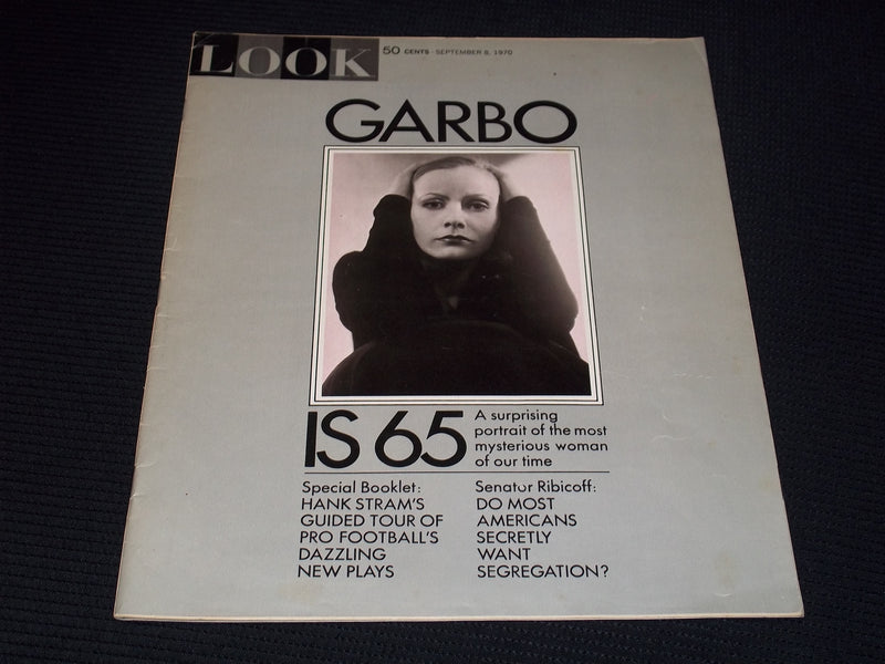 1970 SEPTEMBER 8 LOOK MAGAZINE - GRETA GARBO FRONT COVER - E 20303