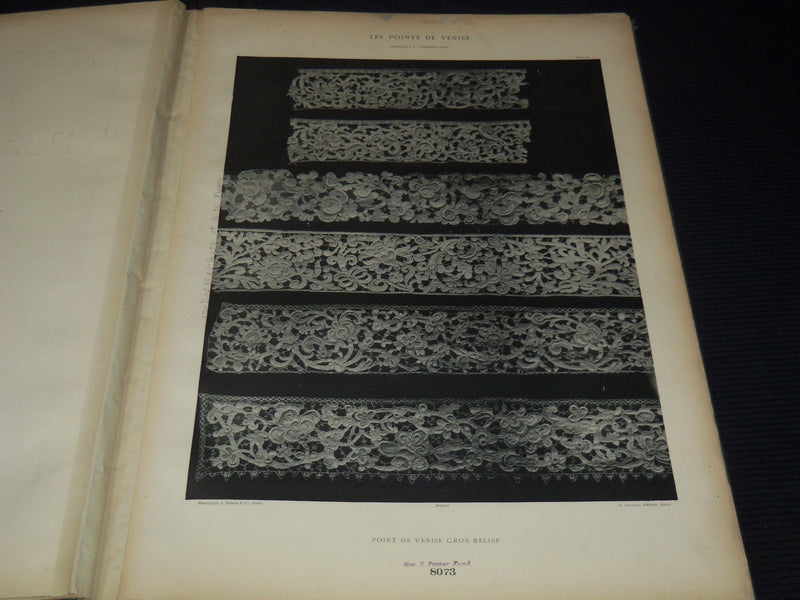 1900'S LES POINTS DE VENISE J G CAMERINO FRENCH LACE DESIGN FRENCH VOLUME- Z 269