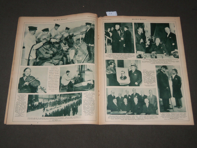 1933 DEC 30 MID-WEEK PICTORIAL MAGAZINE SECTION - MRS. CHARLES LINDBERGH- J 3213