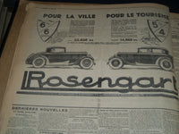 1931 OCTOBER-DECEMBER LE TEMPS FRENCH NEWSPAPER BOUND VOLUME - VB 10