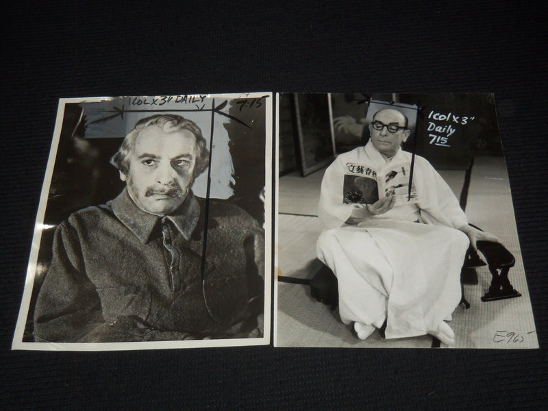 CEDRIC HARDWICKE PRESS PHOTOS LOT OF 2 - 8x10 - #58