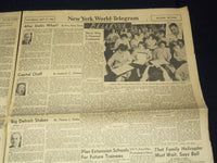 1945 OCTOBER 27 NEW YORK WORLD TELEGRAM - TRUMAN DEDICATES CARRIER - NP 4252N