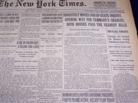 1931 AUG 28 NEW YORK TIMES - ROOSEVELT MOVES FOR UPSTATE INQUIRY - NT 2432