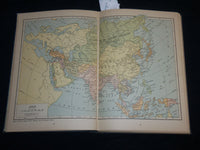 1929 LITERARY DIGEST ATLAS OF THE WORLD HARDCOVER BOOK - KD 6606