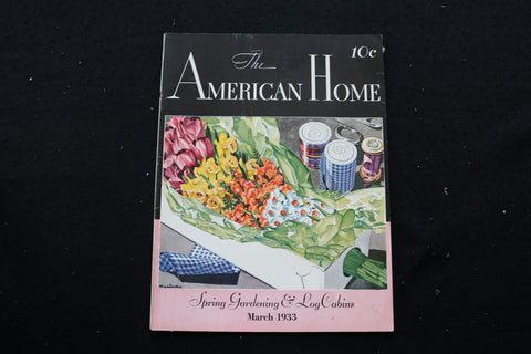 1933 MARCH THE AMERICAN HOME MAGAZINE - SPRING GARDENING COVER - E 10115