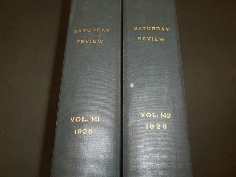 1926 SATURDAY REVIEW 2 BOUND VOLUMES - COMPLETE YR- PUBLISHED IN LONDON - R 1132