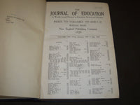 1929 JANUARY-DECEMBER JOURNAL OF EDUCATION BOUND VOLUME - COMPLETE YEAR - R 892