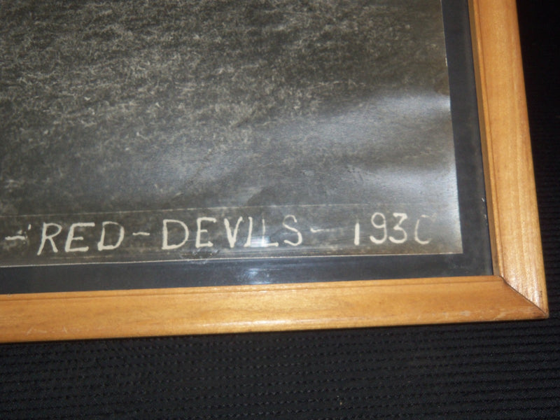 1930 PASSAIC RED DEVILS FOOTBALL TEAM FRAMED PHOTO - NEW JERSEY - 21x17 - #42A