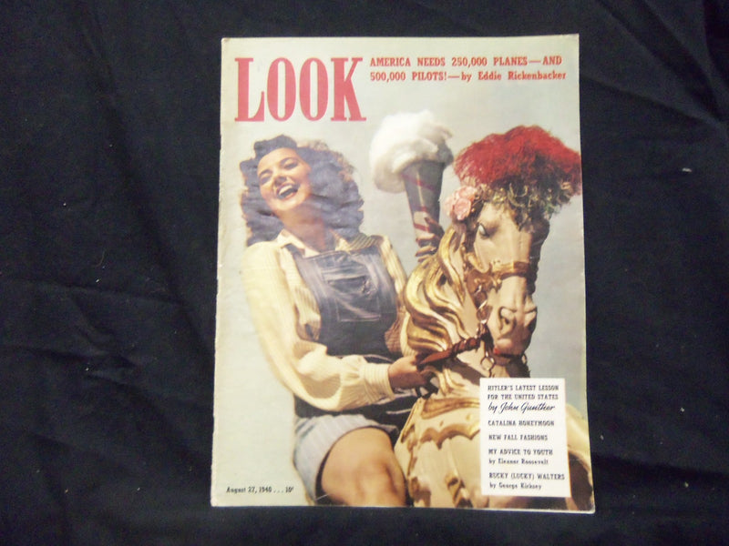 1940 AUGUST 27 LOOK MAGAZINE - GREAT PHOTOS AND ADS - ST 1462