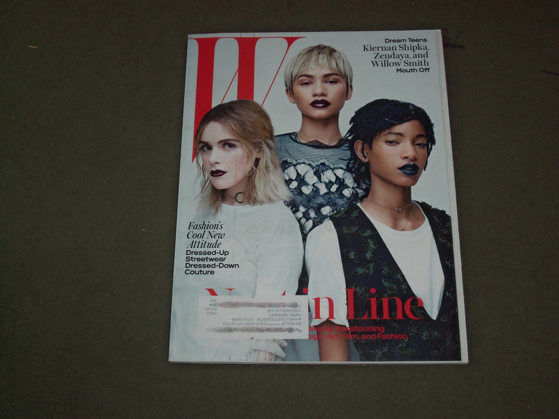 2016 APRIL W MAGAZINE - KIERNAN SHIPKA, ZENDAYA & WILLOW SMITH COVER - B 3517