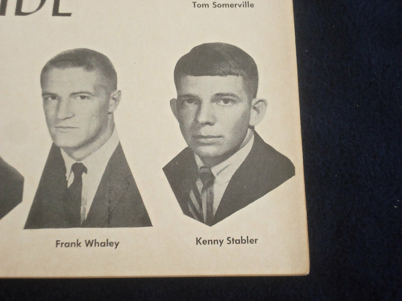 1966 OCT 29 ALABAMA VS MISSISSIPPI STATE FOOTBALL PROGRAM- KEN STABLER- ST 4452Q