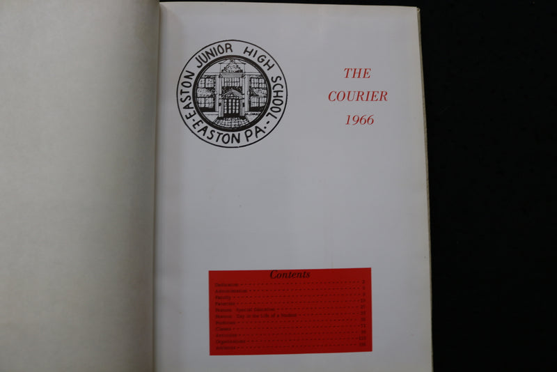1966 COURIER EASTON JUNIOR HIGH SCHOOL YEARBOOK - EASTON, PA - YB 3493