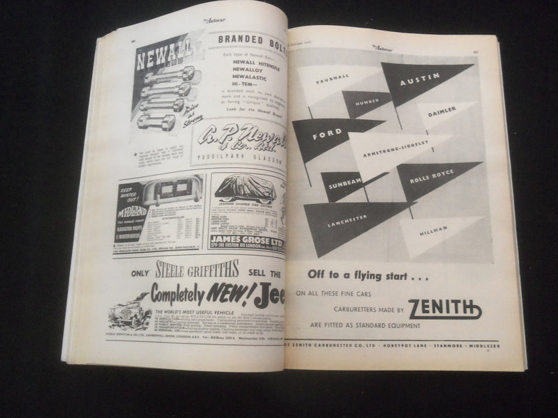 1955 OCTOBER 21 THE AUTOCAR MAGAZINE - CHANGE AT EARLS COURT - BRITISH - J 7837