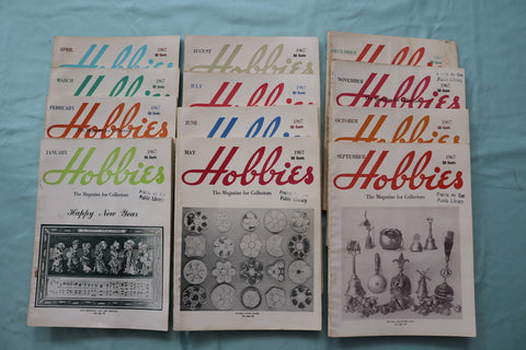 1967 HOBBIES MAGAZINE - COMPLETE YEAR - LOT OF 12 - O 3966