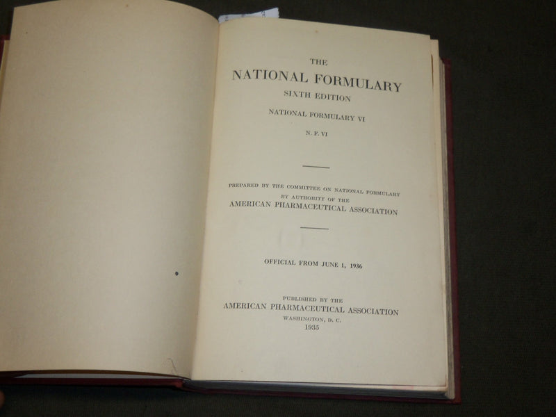 1926-1946 THE NATIONAL FORMULARY BOUND VOLUME LOT OF 4 - KD 5676A