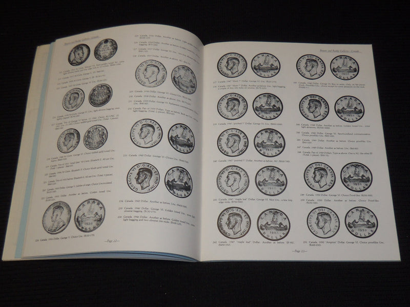 1981 THE EARL VICTOR TUTTLE COLLECTION COIN CATALOGS 1 & 2 - LOT OF 2 - O 3239J