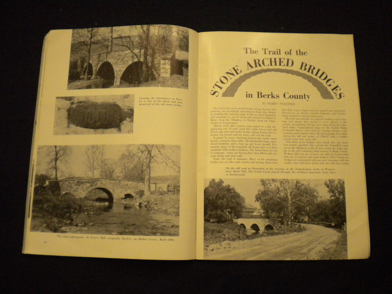 1957 SPRING THE PENNSYLVANIA DUTCHMAN MAGAZINE - STONE ARCHED BRIDGES - B 639Q