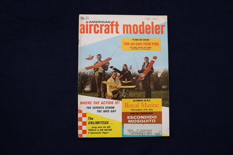 1970 MAY AMERICAN AIRCRAFT MODELER MAGAZINE - MOD POD FLYERS COVER - E 11359