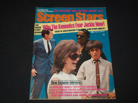 1969 OCTOBER SCREEN STARS MAGAZINE - JACQUELINE KENNEDY COVER - E 14297
