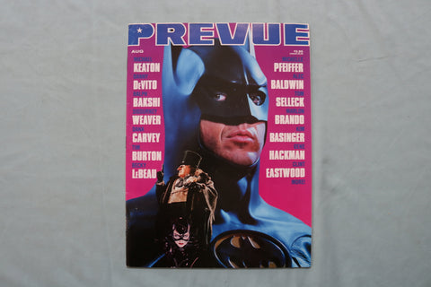 1992 AUG-SEP PREVUE MAGAZINE - MICHAEL KEATON - BATMAN COVER - E 19788