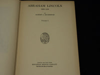 1928 ABRAHAM LINCOLN 1809-1858 BY ALBERT BEVERIDGE VOLUME 1 & 2 - KD 1398