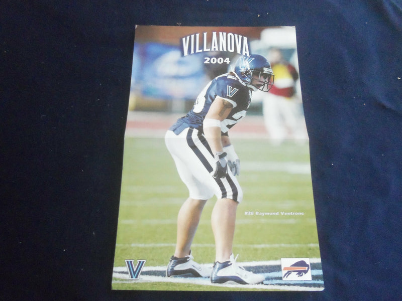 2004 SEPTEMBER 2 FOOTBALL PROGRAM - VILLANOVA UNIV VS BUCKNELL UNIV - SP 1215B