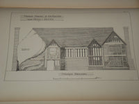 1887 PUGIN STUDENTSHIP DRAWINGS VOLUME #43 OF 200 - G. WASHINGTON BROWNE - Z 285