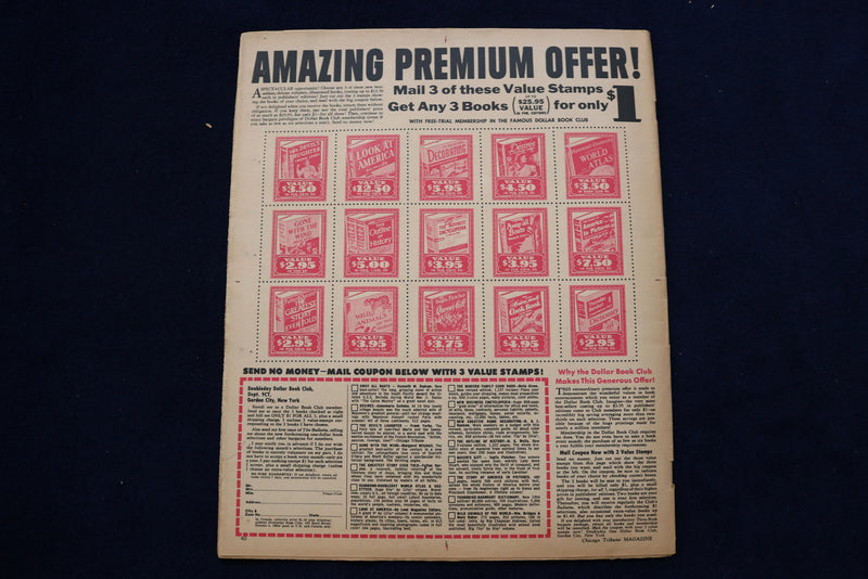 1954 AUGUST 22 CHICAGO TRIBUNE MAGAZINE - CAROL LAWRENCE COVER - E 22156