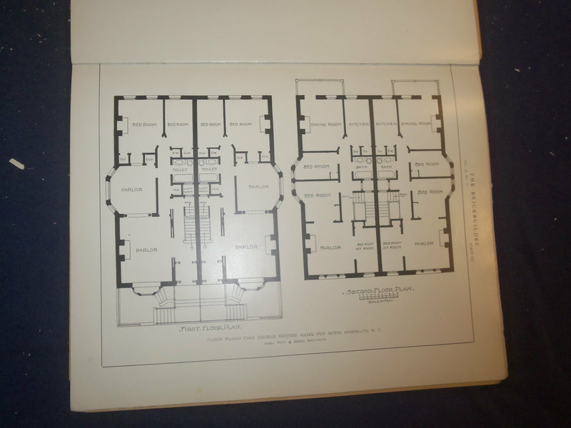 1909 NOVEMBER THE BRICKBUILDER MAGAZINE - AN ARCHITECTURAL MONTHLY - ST 258U