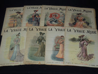 1902 LA VRAIE MODE FRENCH FASHION MAGAZINE LOT OF 41 ISSUES - O 3442H