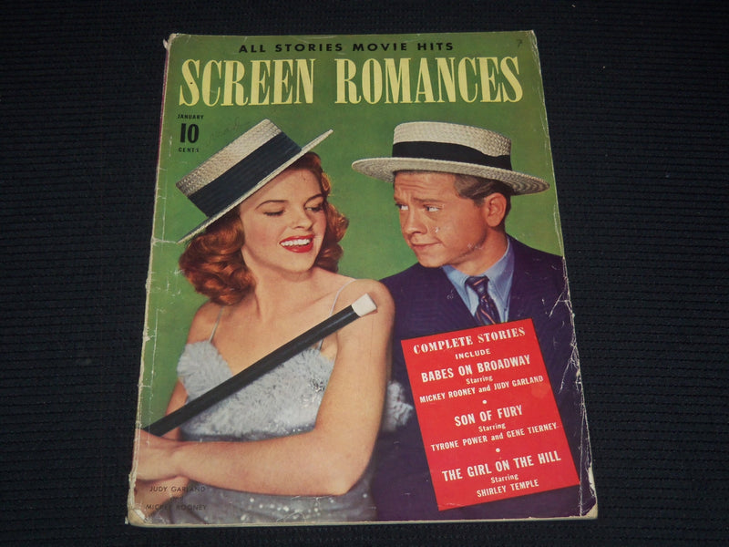 1949 JANUARY SCREEN ROMANCES MAGAZINE - JUDY GARLAND & MICKEY ROONEY - E 16325