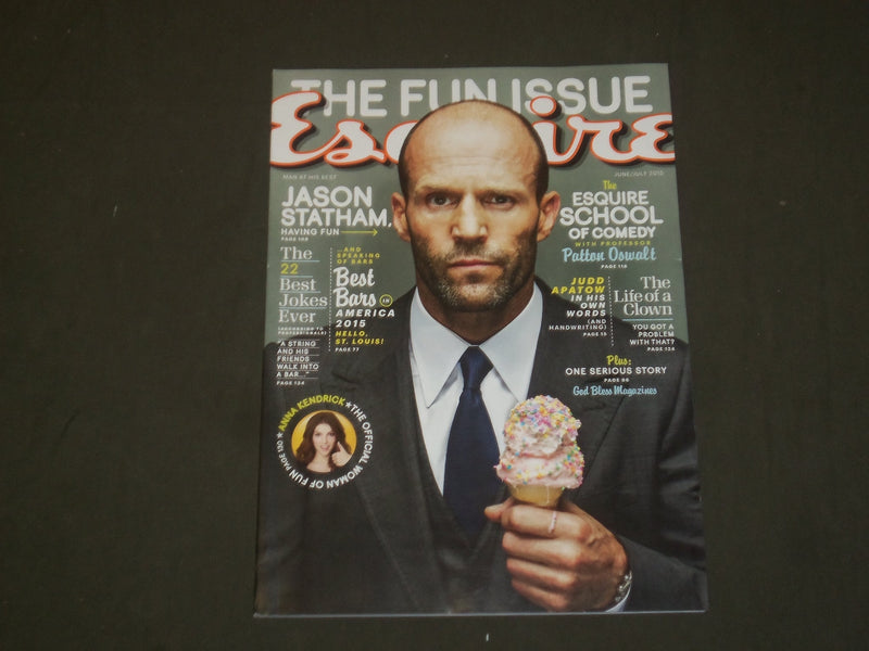 2015 JUNE/JULY ESQUIRE MAGAZINE - JASON STATHAM COVER - B 2015