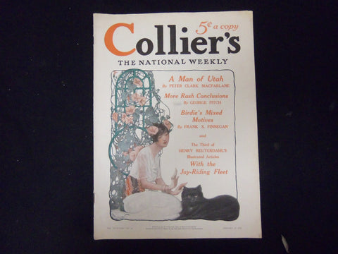 1914 JAN 17 COLLIER'S MAGAZINE - A MAN OF UTAH - MORE RASH CONCLUSIONS - ST 3926