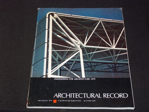 1979 MID AUGUST ARCHITECTURAL RECORD MAGAZINE - ENGINEERING COVER - E 5974