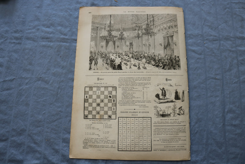 1875 MAY 1 LE MONDE ILLUSTRE MAGAZINE - BELGIQUE - MALINES - FRENCH - NP 8452