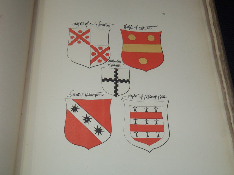 1878 SIR DAVID LYNDSAY HERALDIC MANUSCRIPT FACSIMILE VOLUME - DAVID LAING- Z 263
